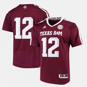 Maroon 2017 Special Games Texas A&M Jersey For Men #12