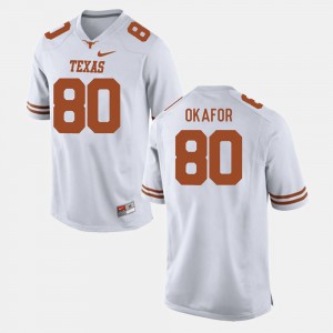 #80 White Alex Okafor Texas Jersey Mens College Football