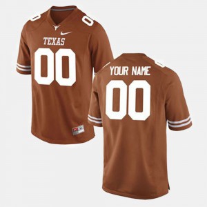 Orange For Men Texas Customized Jerseys #00 College Football