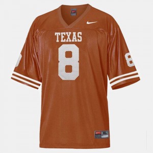 College Football For Men's Orange Jordan Shipley Texas Jersey #8