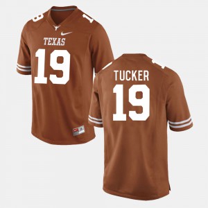 College Football Justin Tucker Texas Jersey #19 Men Burnt Orange