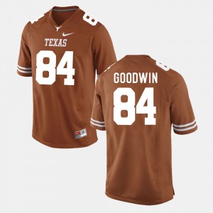 For Men's Marquise Goodwin Texas Jersey Burnt Orange College Football #84