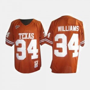 Orange #34 For Men Ricky Williams Texas Jersey College Football
