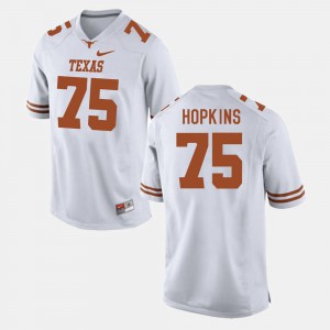 White #75 Trey Hopkins Texas Jersey College Football Men