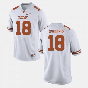 #18 White For Men's Tyrone Swoopes Texas Jersey College Football