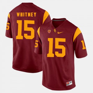 Isaac Whitney USC Jersey #15 Men Pac-12 Game Red