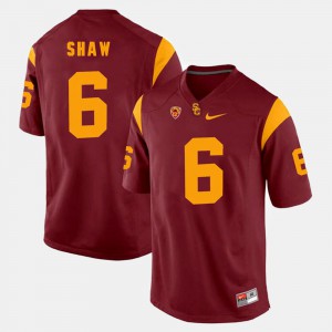 #6 For Men Josh Shaw USC Jersey Red Pac-12 Game