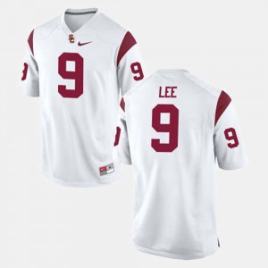 White #9 College Football Marqise Lee USC Jersey For Men's