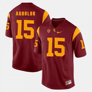 Mens Red #15 Nelson Agholor USC Jersey Pac-12 Game