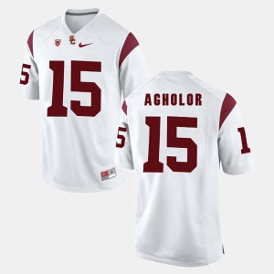 Nelson Agholor USC Jersey For Men White Pac-12 Game #15