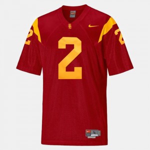 #2 College Football Red Robert Woods USC Jersey Youth