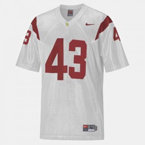 Troy Polamalu USC Jersey White College Football #43 For Men