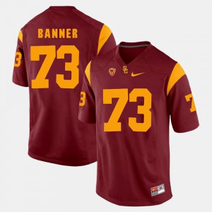 Zach Banner USC Jersey Pac-12 Game Red For Men #73