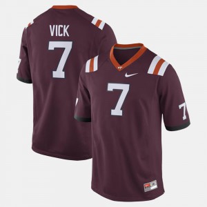 #7 Michael Vick Virginia Tech Jersey Maroon Men's Alumni Football Game