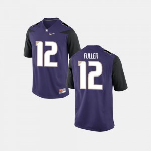 Purple Aaron Fuller Washington Jersey For Men College Football #12