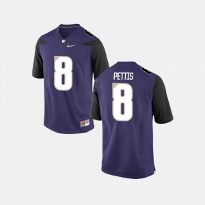 College Football Men's Purple Dante Pettis Washington Jersey #8