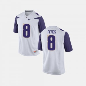 College Football Dante Pettis Washington Jersey #8 White For Men
