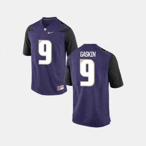 College Football Myles Gaskin Washington Jersey #9 Mens Purple