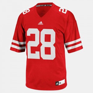Montee Ball Wisconsin Jersey Red College Football #28 For Men's