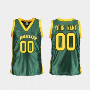 College Basketball Baylor Customized Jersey Green #00 Womens Replica