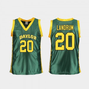 Green Replica #20 Ladies College Basketball Juicy Landrum Baylor Jersey