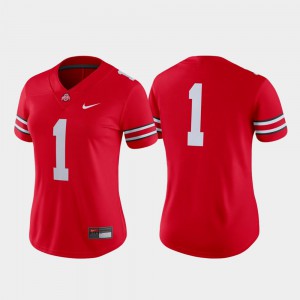 OSU Jersey College Football Scarlet #1 Game For Women's
