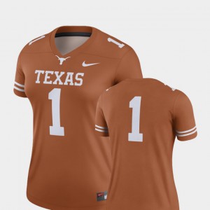 Finished Replica Womens Texas Orange Texas Jersey #1 College Football