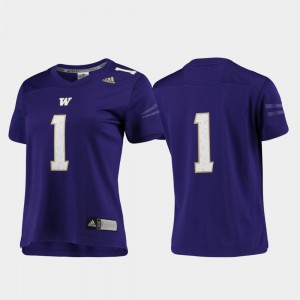 Replica Women Purple #1 Washington Jersey Football