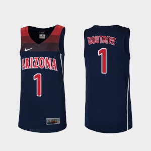 College Basketball Replica Navy #1 Devonaire Doutrive Arizona Jersey For Kids