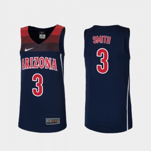 Navy For Kids #3 College Basketball Replica Dylan Smith Arizona Jersey