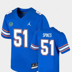 College Football Royal Game Brandon Spikes Gators Jersey #51 For Kids