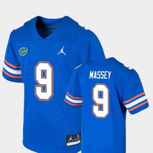 For Kids Dre Massey Gators Jersey College Football Game #9 Royal