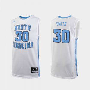 K.J. Smith UNC Jersey College Basketball #30 Kids Replica White