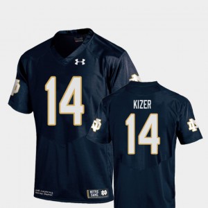 College Football DeShone Kizer Notre Dame Jersey For Kids #14 Replica Navy