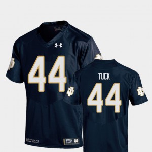 Youth(Kids) Navy Replica College Football #44 Justin Tuck Notre Dame Jersey
