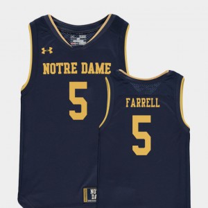 Replica Youth(Kids) #5 Matt Farrell Notre Dame Jersey Navy College Basketball Special Games