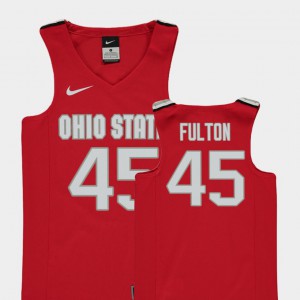 College Basketball Replica Connor Fulton OSU Jersey Red For Kids #45