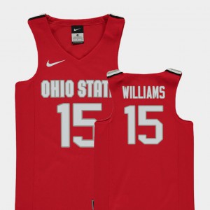 For Kids Replica Kam Williams OSU Jersey College Basketball #15 Red
