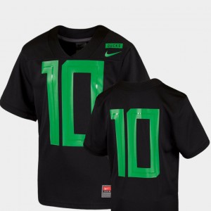 #10 Youth Oregon Jersey Football Game Black 2018 Mighty Oregon