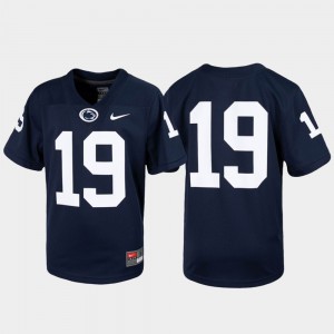 For Kids #19 Untouchable Penn State Jersey Navy Football
