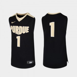 Purdue Jersey For Kids Black Replica College Basketball #1