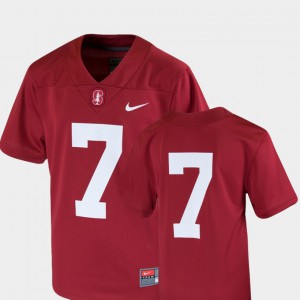 #7 Youth(Kids) Team Replica Cardinal College Football Stanford Jersey
